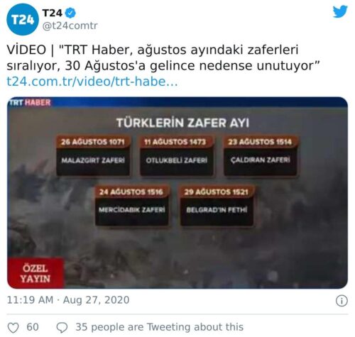 TRT Haber 30 Ağustos