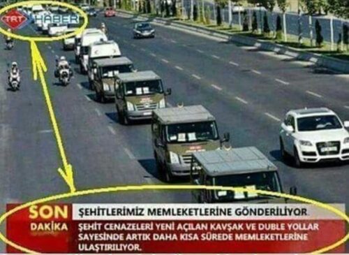 trt şehit cenazeleri duble yol