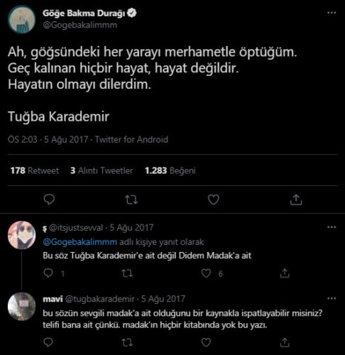 tuğba karademir ah Göğsündeki Her Yarayı Merhametle Öptüğüm