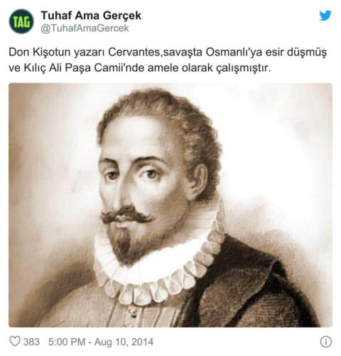 miguel de cervantes kılıç ali paşa camii