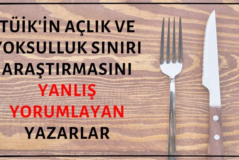 Köşe Yazarları TÜİK'in Açlık ve Yoksulluk Sınırı Araştırması Verilerini Okurlarına Doğru Aktaramamış