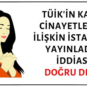 Osman Atalay TÜİK'in Kadın Cinayetlerine İlişkin Olay ve Suç İstatistikleri Yayınladığını Sanarak Hataya Düşmüş