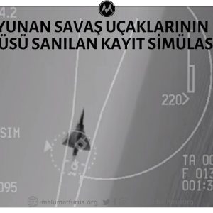 Türk ve Yunan Savaş Uçakları Arasındaki İt Dalaşı Görüntüsü Olduğu İddiasıyla Paylaşılan Video Kaydı Gerçek Hayattan Değil