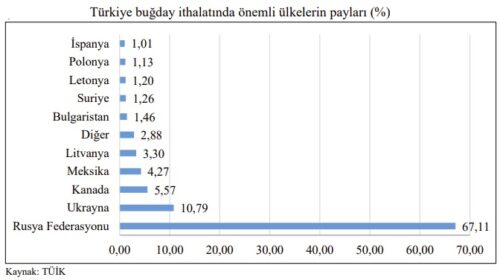 turkiye bugday ithalati onemli ulkeler payi