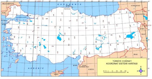 türkiye coğrafi koordinatlar