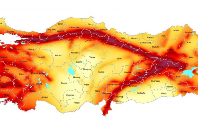 türkiye deprem tehlike haritası