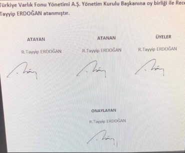 türkiye varlık fonu atama kararı