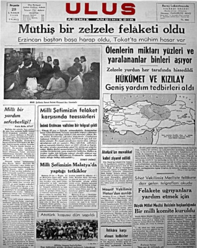 1939 erzincan depremi