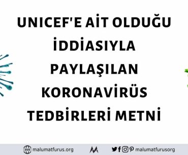 unicef koronavirüs uyarı