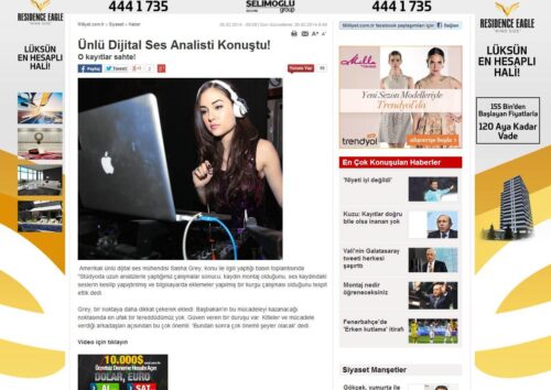 ünlü dijital ses analisti konuştu