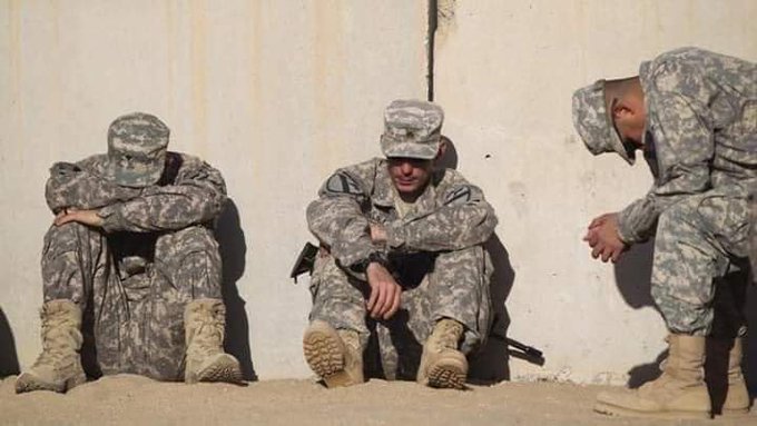 Utanç içindeki ABD askerlerine ait olduğu öne sürülen fotoğraf