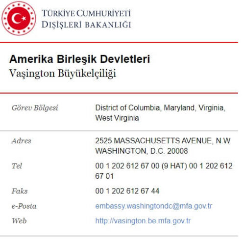 vaşington büyükelçiliği irtibat