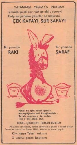 aziz nesin zübük dergisi tekel reklamı