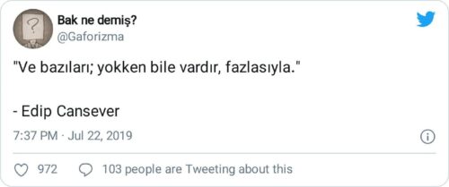 bazıları yokken bile vardır fazlasıyla