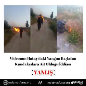 video hatay yangını