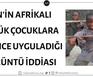 Görüntü Kaydının Çin Halk Cumhuriyeti'nin Küçük Afrikalı Çocuklara İşkence Uyguladığını Gösterdiği İddiası