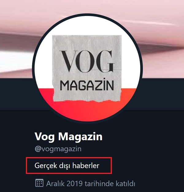 "Gerçek dışı haberler" parolasıyla paylaşım yapan Vog Magazin adlı parodi magazin profili