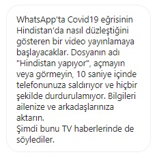 whatsapp koronavirüs