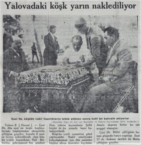 yalova köşkü haber