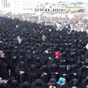 yemen kadın protesto namaz