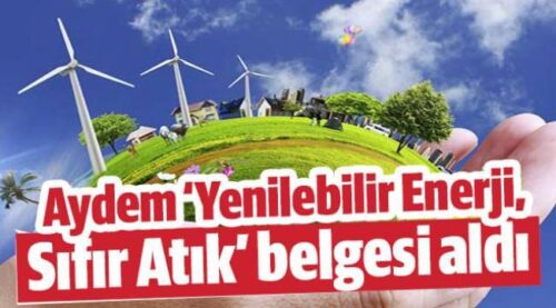 yenilebilir enerji sifir atik belgesi