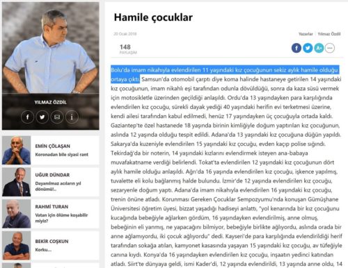 hamile çocuklar