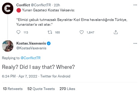 yunan gazeteci kostas vaksevis