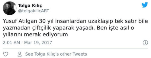 yusuf atılgan 30 yıl hayata küsüp