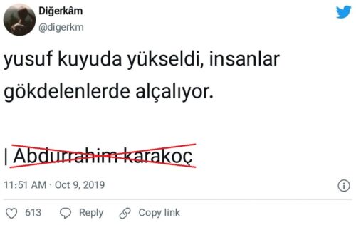 Yusuf kuyuda yükseldi abdurrahim karakoc 