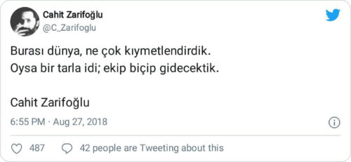 burası dünya ne çok kıymetlendirdik