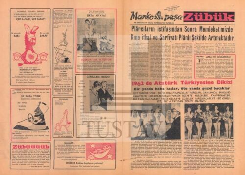 aziz nesin zübük dergisi tekel reklamı